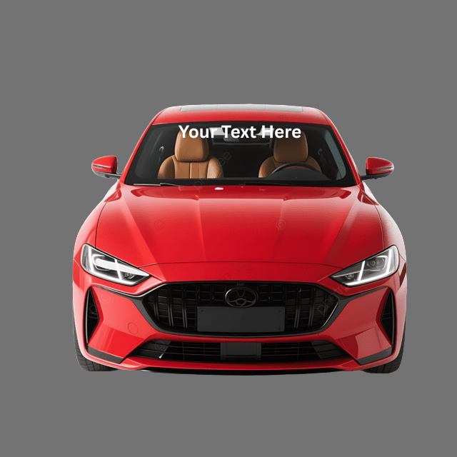 Custom Text Car Windshield Banner