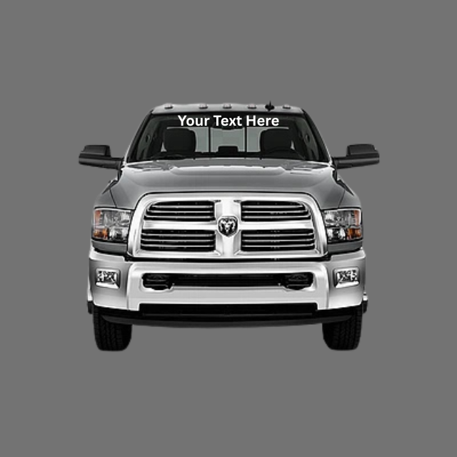 Truck Custom Text only Banner